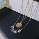 Collar de la suerte - Trébol de 4 corazones