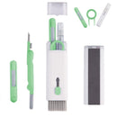 Escova de Limpeza para Teclado Celular e Mais - Cyber 7 em 1 Acessórios Direct Ofertas Kit Verde