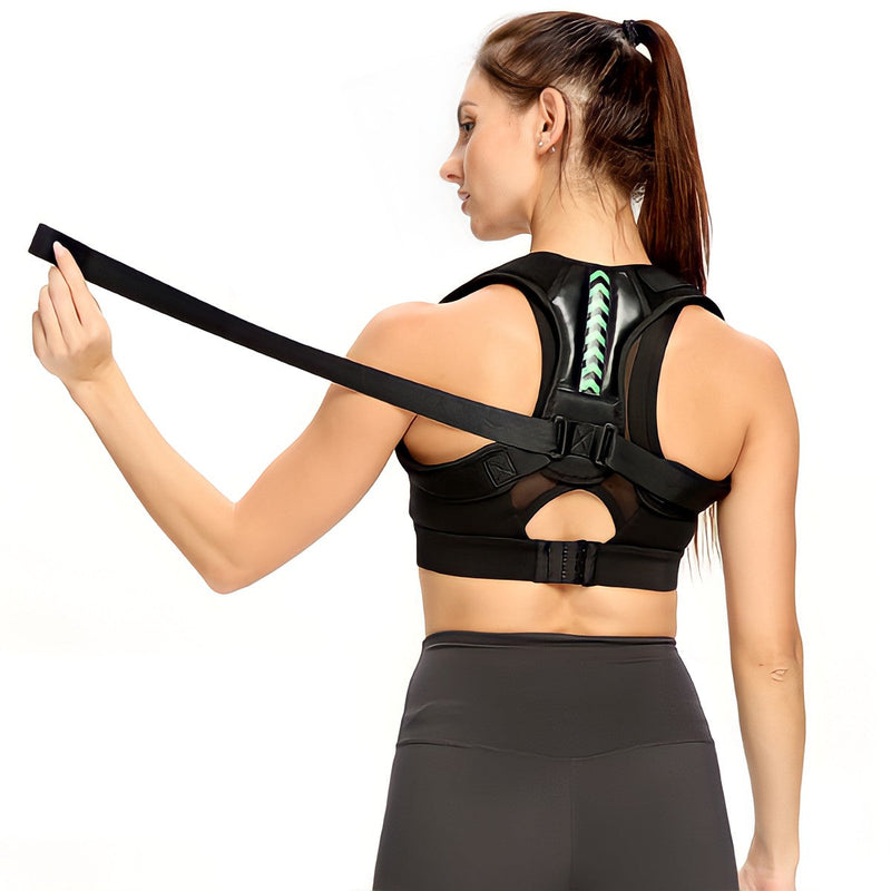 Corrector de postura magnético ajustable: columna vertebral, hombros, lumbar y cravicular 