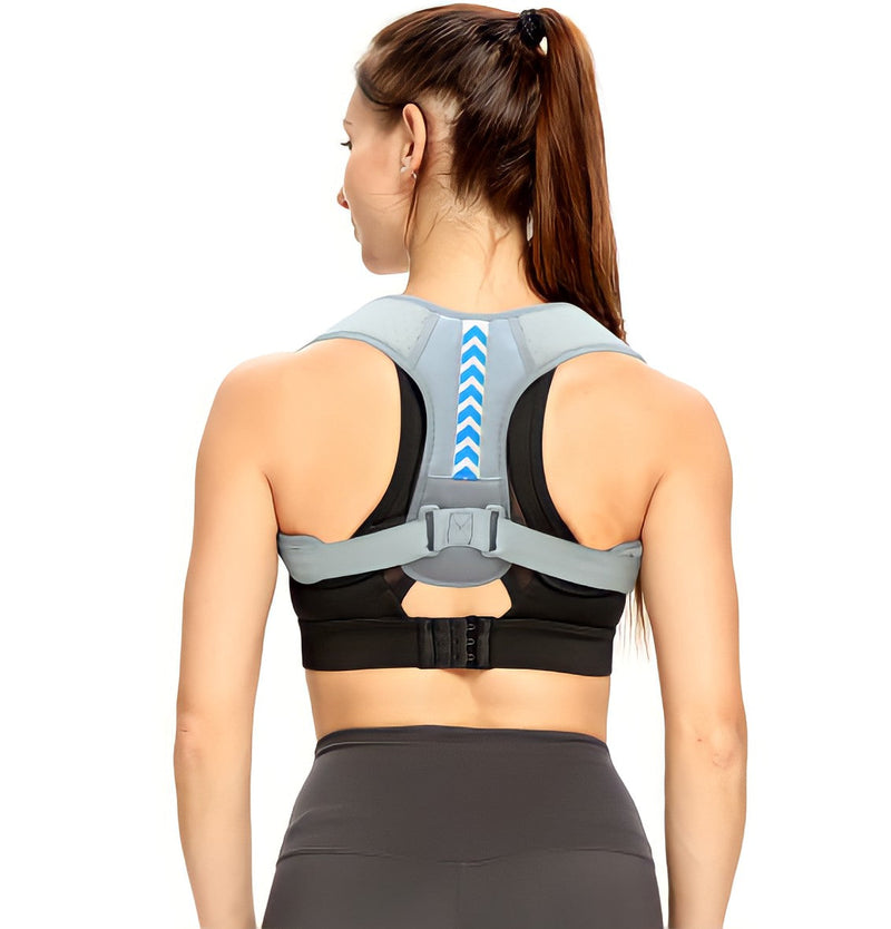 Corrector de postura magnético ajustable: columna vertebral, hombros, lumbar y cravicular 
