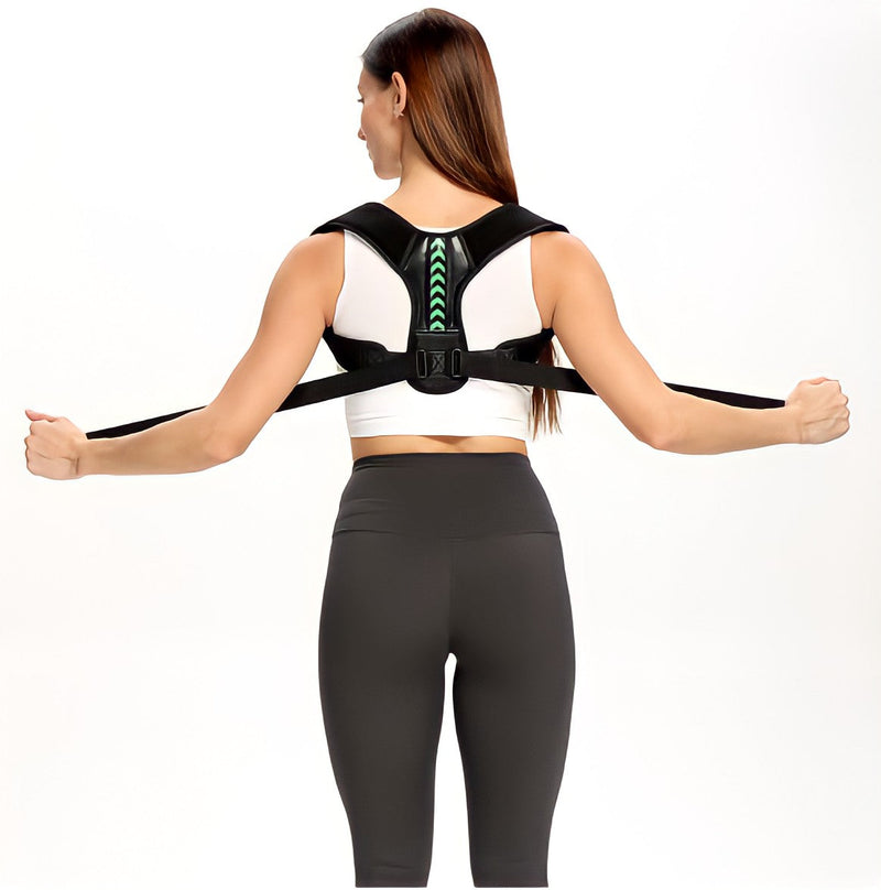 Corrector de postura magnético ajustable: columna vertebral, hombros, lumbar y cravicular 