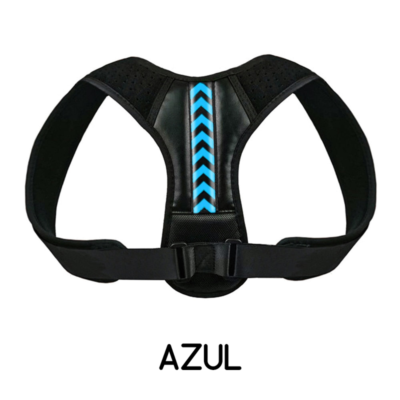 Corrector de postura magnético ajustable: columna vertebral, hombros, lumbar y cravicular 