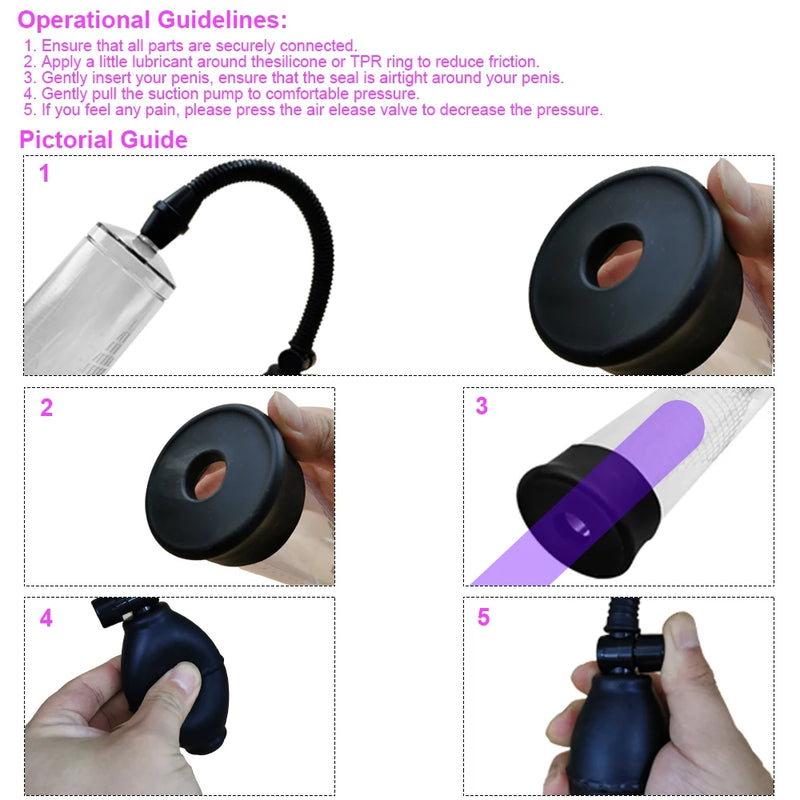BOMBA DE PENE - ERECCIÓN IDEAL - AGRANDAMIENTO DEL PENE 