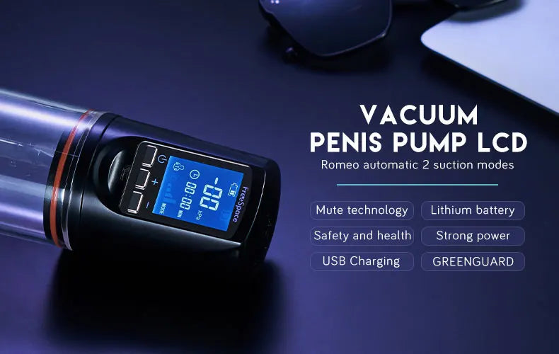 Hannibal LCD Elétrico Pênis Pump - Extensor peniano - Aumente seu Pênis - Acabe com a Ejaculacao precoce