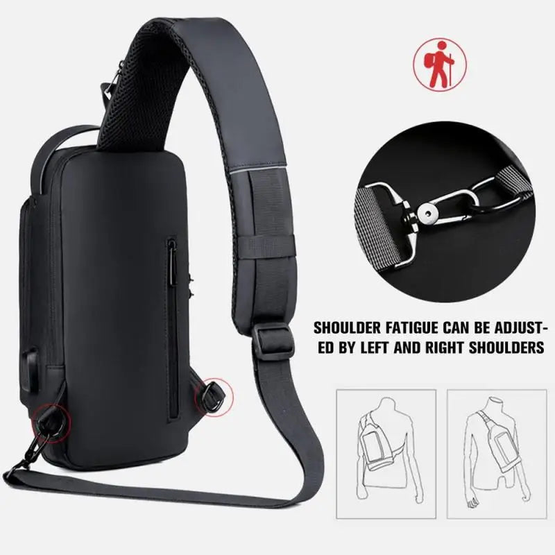 Bolsa Slim Bag™ - Mochila Anti-Furto com Senha USB