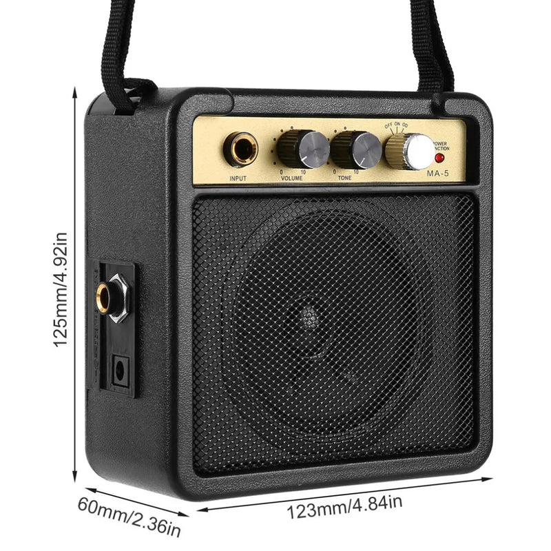 Mini amplificador de guitarra Elétrica e violão