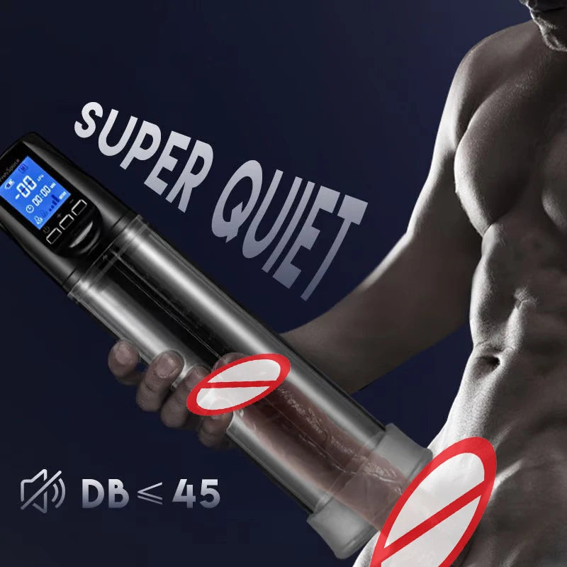 Hannibal LCD Elétrico Pênis Pump - Extensor peniano - Aumente seu Pênis - Acabe com a Ejaculacao precoce